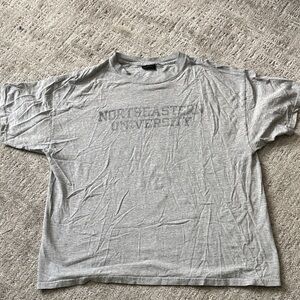 Vintage Gray Northeastern University Men's T-Shirt